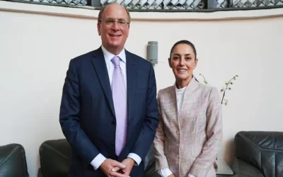 Claudia Sheinbaum se reúne con Larry Fink de BlackRock