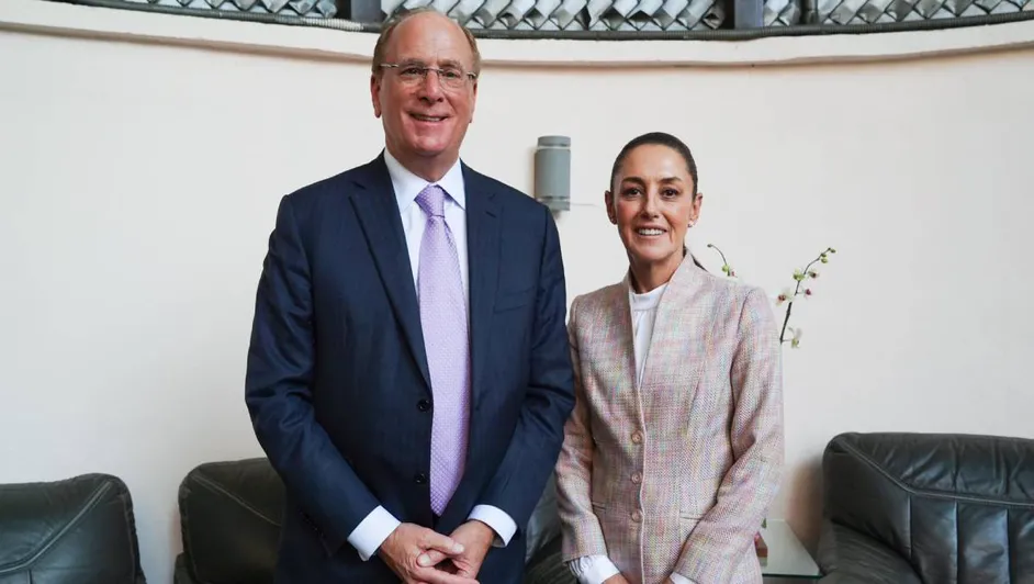 Claudia Sheinbaum se reúne con Larry Fink de BlackRock