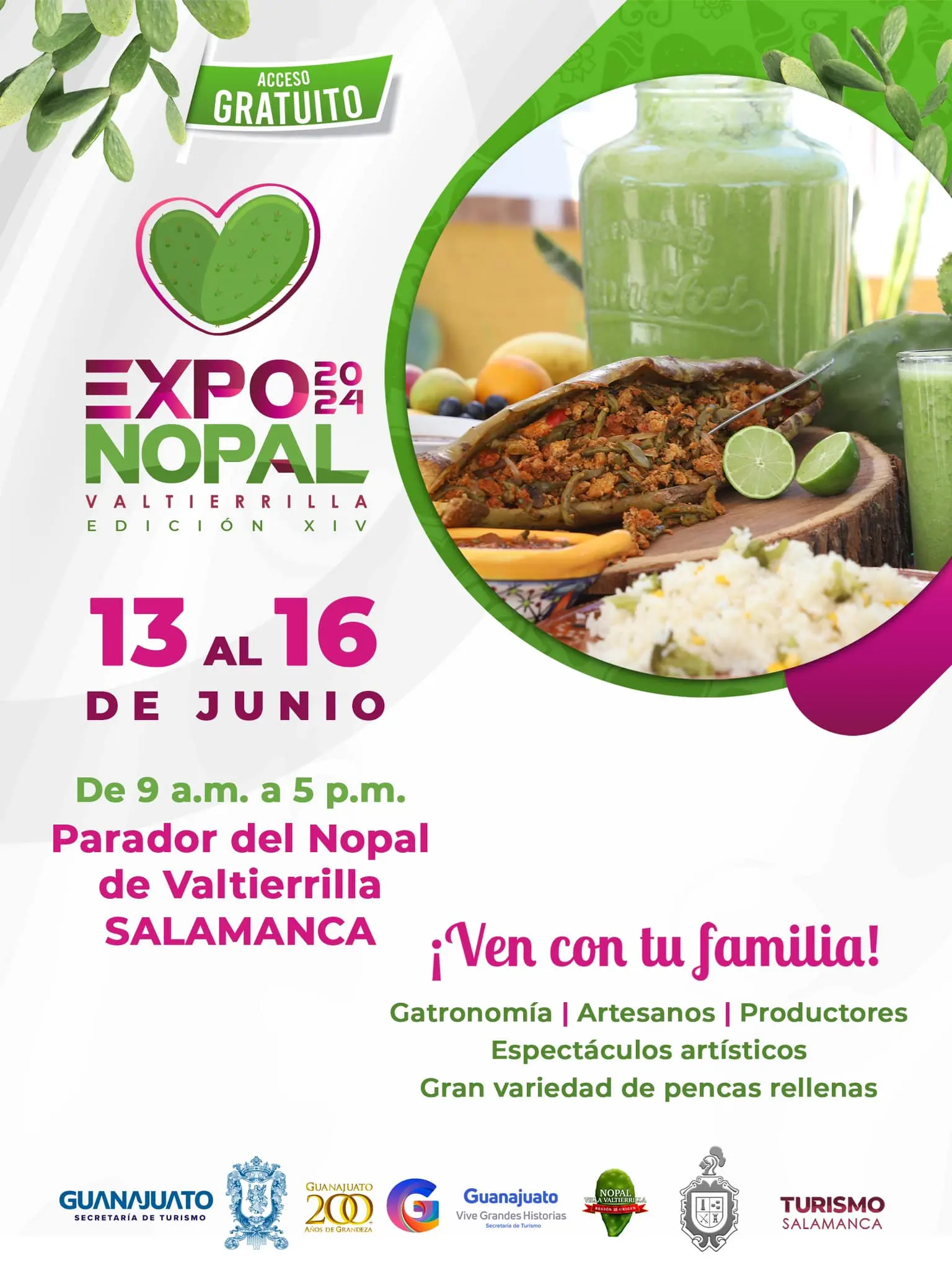 Eventos y Horarios Expo Nopal 2024 Salamanca