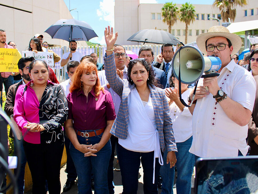 Trabajadores del Poder Judicial impiden Asamblea Informativa de Diputados de Morena