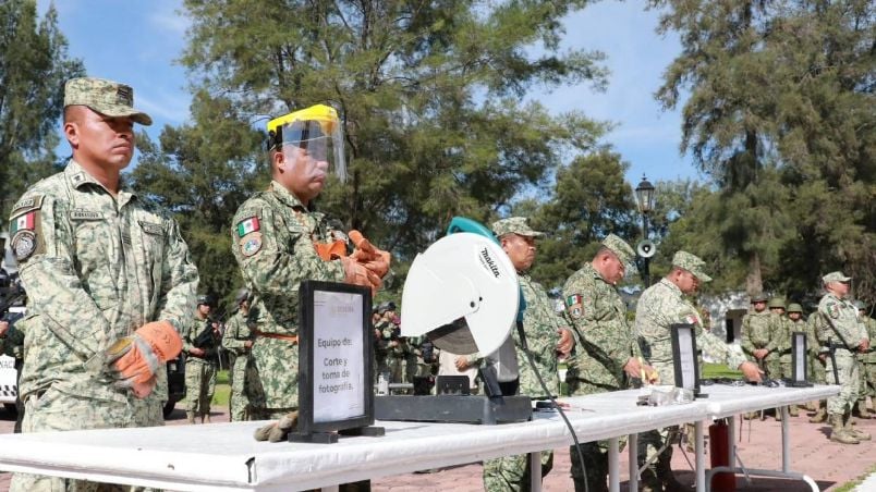 Sedena destruye más de 600 armas decomisadas en Guanajuato